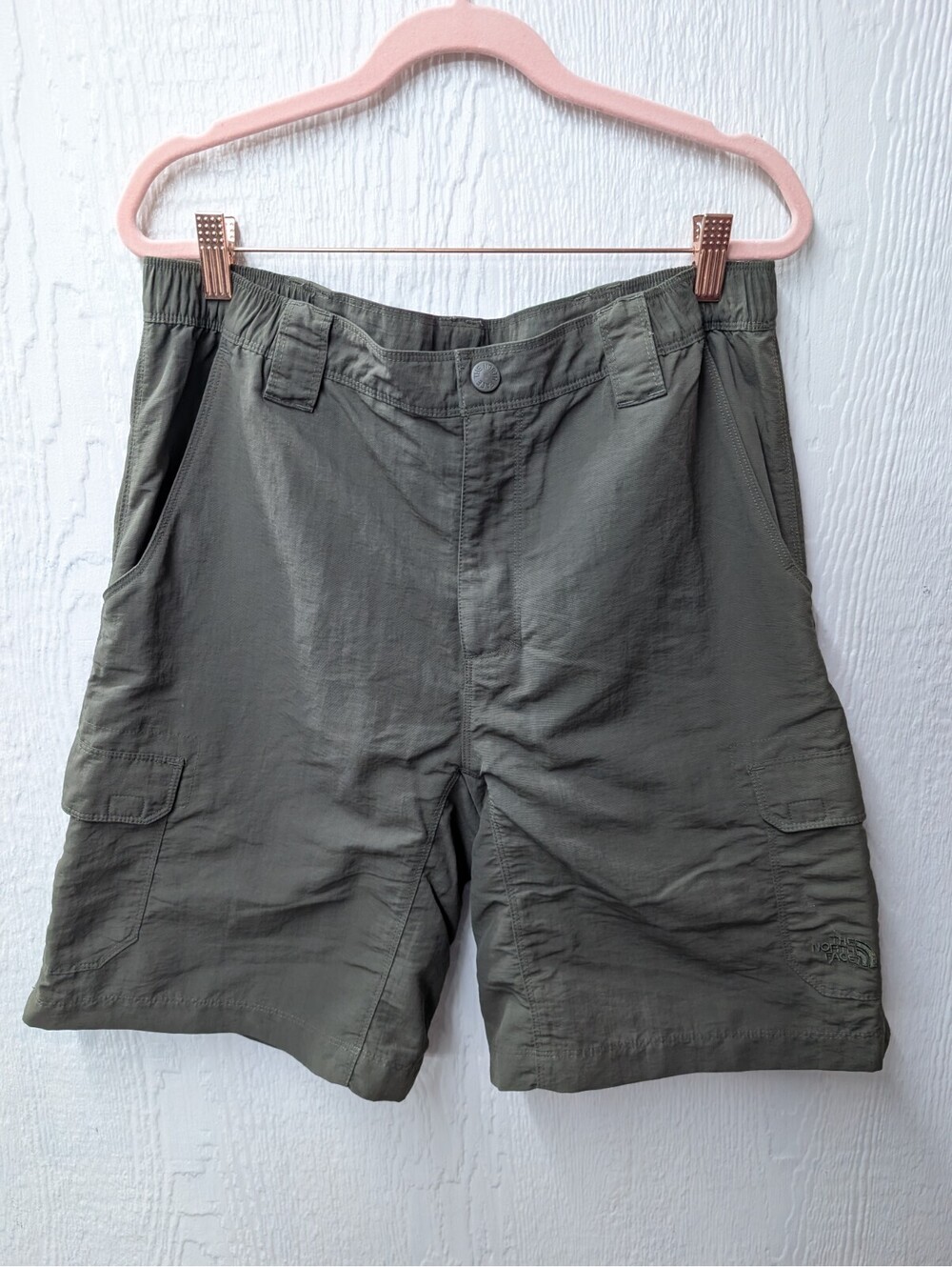 The North Face TNF Green Nylon Hiking Cargo Pockets Trail Outdoor Casual Medium